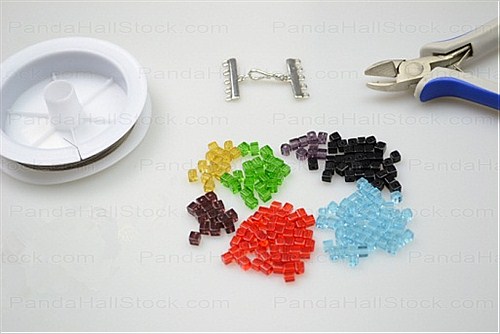 materials needed to make a beaded cuff bracelet